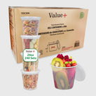 Value+ - 24oz Round Deli Container w/Lids Value+ - 24oz Round Deli Container w/Lids