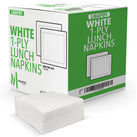 Mayfair - 1 Ply Lunch Napkins 1/4 Fold - White - LNAP01 Mayfair - 1 Ply Lunch Napkins 1/4 Fold - White - LNAP01