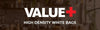Value+ - S4 High Density White Shopping Bags