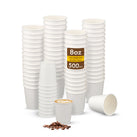 Morning Dew - 8 oz Tall Hot Paper Cup - Double Wall - White - D-H8TW Morning Dew - 8 oz Tall Hot Paper Cup - Double Wall - White - D-H8TW