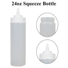 Pro-Kitchen - 24oz Squeeze Bottle - Standard - Clear - QY411C Pro-Kitchen - 24oz Squeeze Bottle - Standard - Clear - QY411C