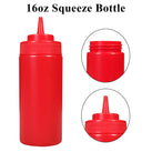 Pro-Kitchen - 16oz Squeeze Bottle - Standard - Red - QY410R Pro-Kitchen - 16oz Squeeze Bottle - Standard - Red - QY410R