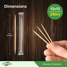Eco-Craze - Toothpicks - Round - Regular - 2-65M Eco-Craze - Toothpicks - Round - Regular - 2-65M