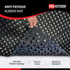 Pro-Kitchen - Black Rubber Anti-Fatigue Mat - 36''X36''