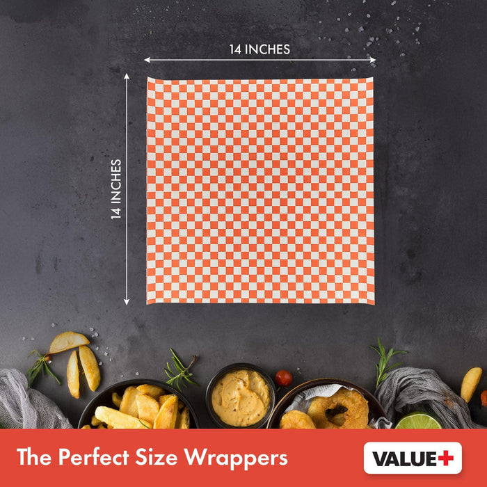 Value+ - Checkered Sheets - Red - 14