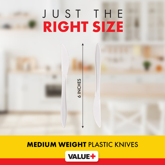 Value+ - Plastic Knife - Bulk - B1002
