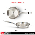 Pro-Kitchen - 30cm Fry Pan SS Pro-Kitchen - 30cm Fry Pan SS