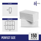 Mayfair - 2 Ply Dinner Napkins 1/8 Fold - White DNAP02