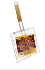 BBQ Grill Basket - 210x230mm Wood Handle BBQ Grill Basket - 210x230mm Wood Handle