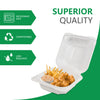 Eco-Craze MFPP Clamshell Container 6x6x2.6