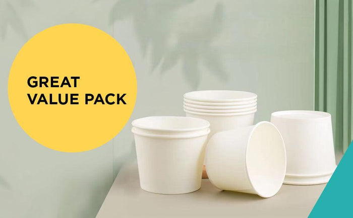 Morning Dew - 12 oz Paper Soup Container - White - 12SCW