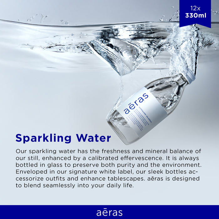 Aeras - Premium Sparkling Water - Glass - 330ml