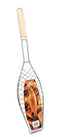 BBQ Grill Basket - 150x360mm Wood Handle BBQ Grill Basket - 150x360mm Wood Handle
