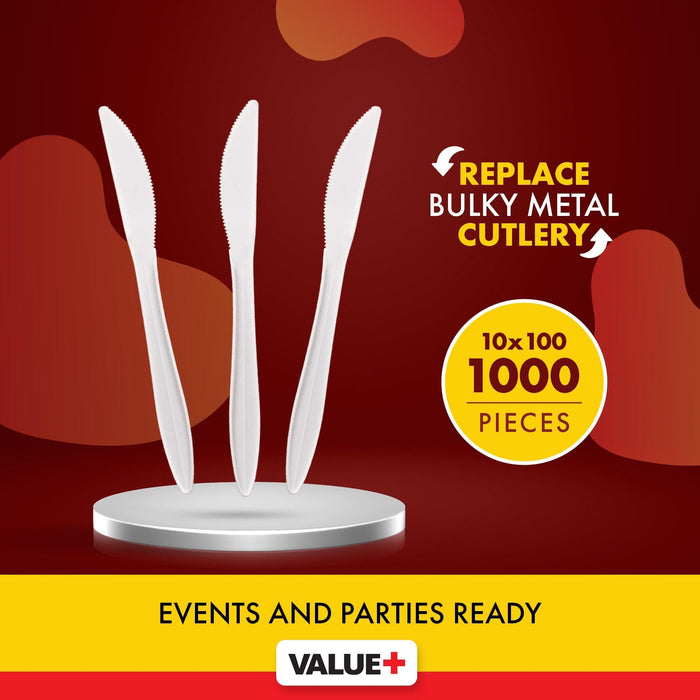 Value+ - Plastic Knife - Bulk - B1002