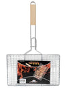 BBQ Grill Basket - 335x200mm Wood Handle BBQ Grill Basket - 335x200mm Wood Handle