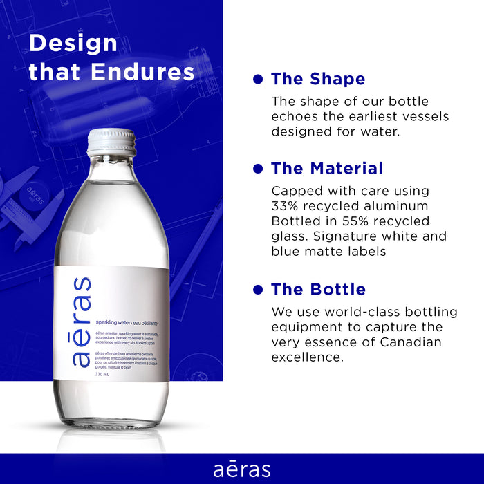 Aeras - Premium Sparkling Water - Glass - 330ml