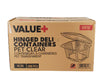 Value+ - 16oz Clear Hinged Deli Container - PET - BD16