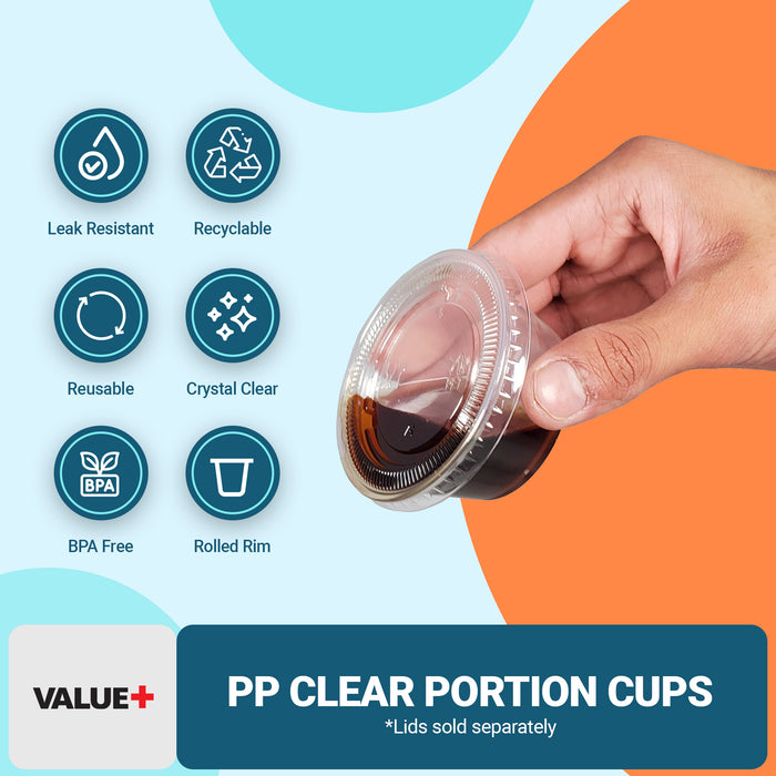 Value+ - 0.5oz PP Portion Cup