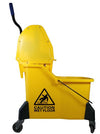 Spartano - 42 L Extra Large Mop Bucket w/ Down Press Wringer - 2 Comp.