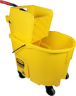Rubbermaid Wavebreak - 35qt Side Press Mop Bucket Wringer - Ru7580 Rubbermaid Wavebreak - 35qt Side Press Mop Bucket Wringer - Ru7580