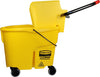 Rubbermaid Wavebreak - 35qt Side Press Mop Bucket Wringer - Ru7580