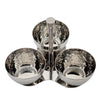 Chutney Serving Tray SS - 3 Comp - Deep