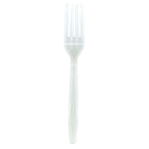 CLR - Value+ - Medium Heavy - Plastic Fork - White - Retail Pack - RP1101 CLR - Value+ - Medium Heavy - Plastic Fork - White - Retail Pack - RP1101