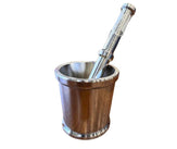 Stainless Steel Mortar & Pestle - 9cm dia x 9cm ht Stainless Steel Mortar & Pestle - 9cm dia x 9cm ht