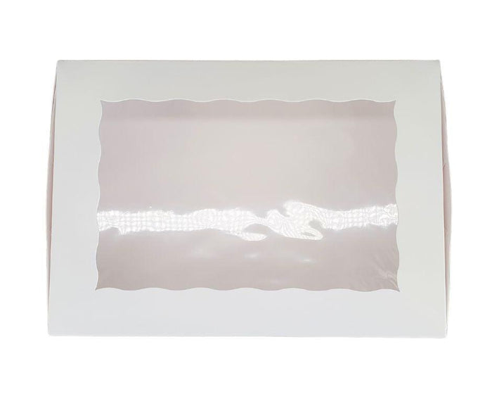 EB - 14 x 10 x 4 - 12 Cupcake Box with Window - White - 5284A