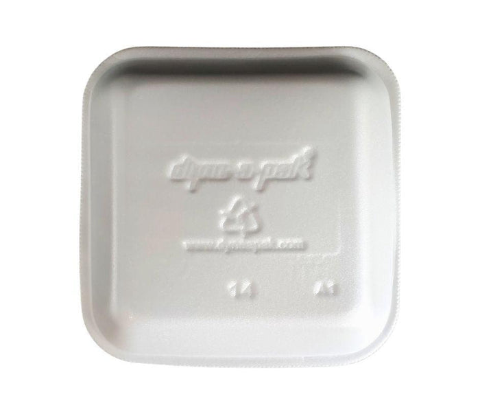 Dyne-A-Pak - Foam Meat Tray - White - #14