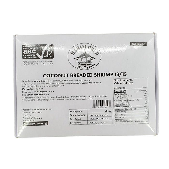 Marco Polo - 13-15 Coconut Breaded Butterfly Shrimp
