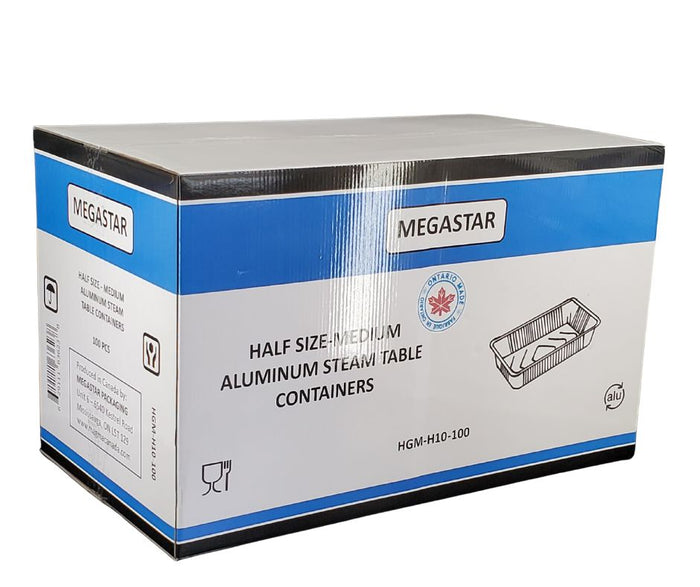 MegaStar - Half Size Medium - Aluminium Steam Table Pan