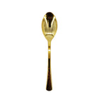 Plastic Tea Spoon - Gold - 13.3cm - SS22 Plastic Tea Spoon - Gold - 13.3cm - SS22