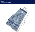 Spartano - 16oz Blue Synthetic Loop-End Mop Head - 3090 Spartano - 16oz Blue Synthetic Loop-End Mop Head - 3090