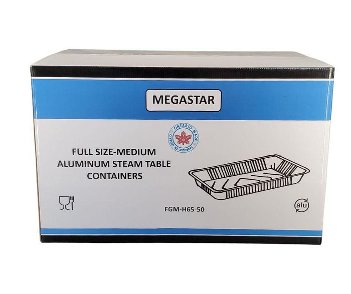 MegaStar - Full Size Medium - Aluminium Steam Table Pan