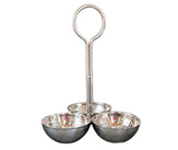 Chutney Serving Tray SS - 3 Comp Chutney Serving Tray SS - 3 Comp