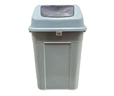 50L Square Waste Bin w/Push Lid - Grey 50L Square Waste Bin w/Push Lid - Grey