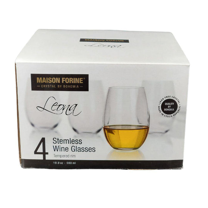 Leona - Crystalline 590 Ml Stemless Wine Glass 4PK