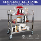 Pro-Kitchen - 95cmx50cmx95cm - 3 Shelf Trolley - SS - Large Pro-Kitchen - 95cmx50cmx95cm - 3 Shelf Trolley - SS - Large