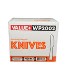 Value+ - Heavy - Plastic Knives - White - Ind. Wrapped - WP2002 Value+ - Heavy - Plastic Knives - White - Ind. Wrapped - WP2002