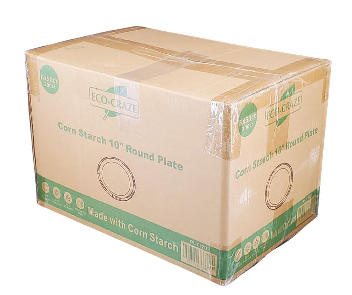 Eco-Craze - Corn Starch 10 Inch Round Plate