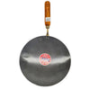 Noor - Iron Tava 12 - Concave w/Wooden Handle