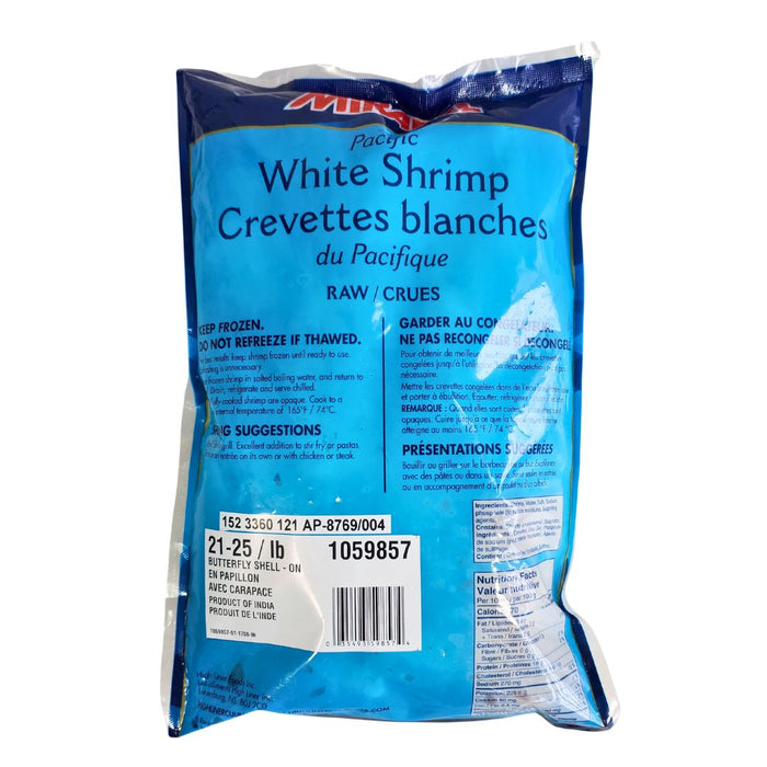 Mirabel - 21-25 Butterfly Cut - Shell On Shrimp