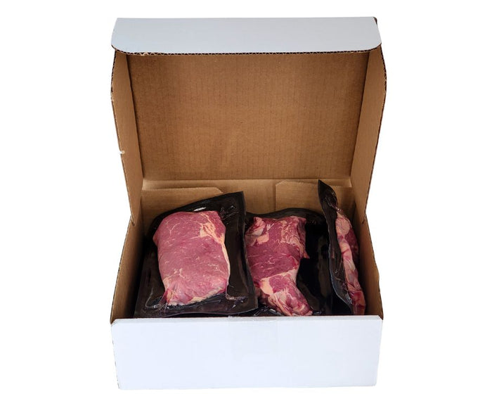 Fresh - Premium Angus - 8 oz Rib Eye Steaks - Vac Pac - Halal