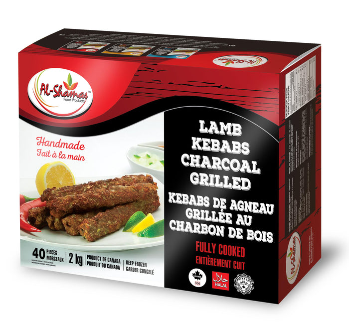 Frozen - Al-Shamas - Cooked - Grilled Lamb Kebabs - Halal