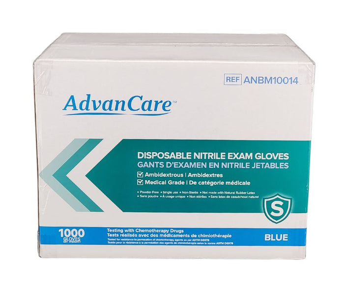 Rhino - NB6 - Blue Nitrile Gloves - Small - 600S