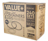Value+ - 16oz Deli Container - Heavy - White - Retail Pack