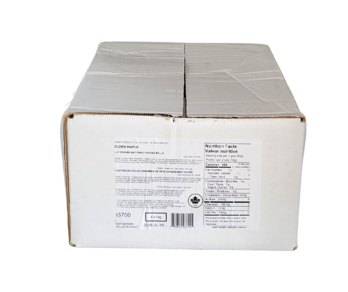 Golden Maple - Battered Chicken Balls - Frozen