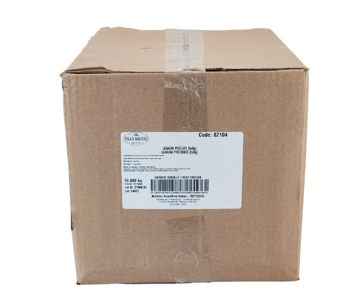 Villa Ravioli - Cooked - Pasta / Lasagna Sheets 8