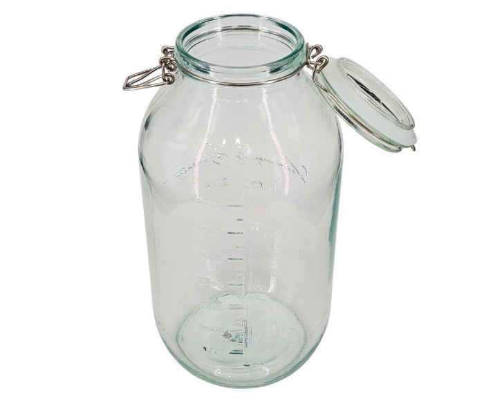 Pougine - 5L Sealed Glass Storage Jar w/ Scale